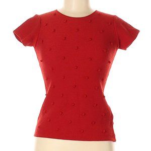 {Armani Collezioni } Wool Short Sleeve Sweater